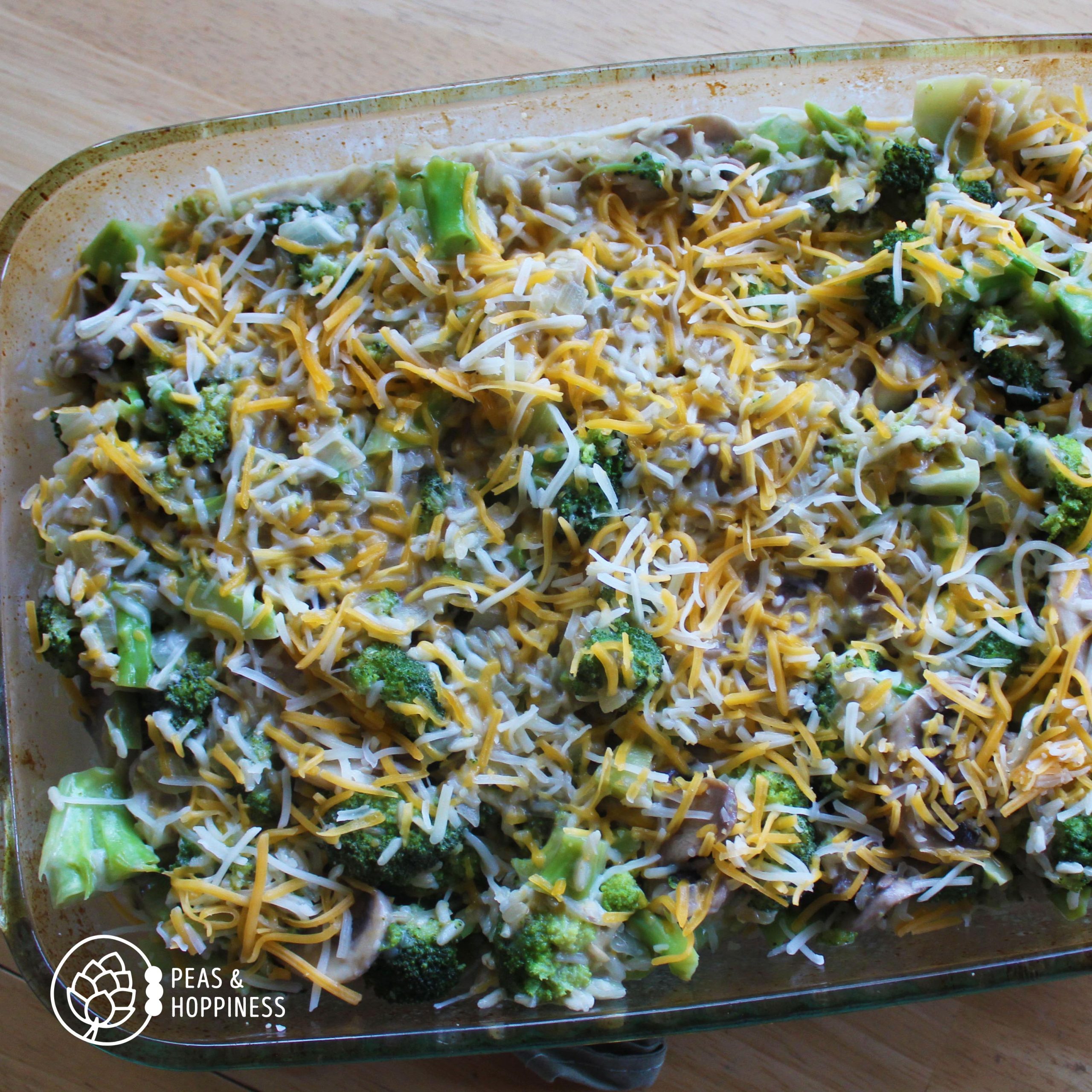 Gluten Free Broccoli Rice Casserole - No Processed Ingredients - No Condensed Soup - Before Baking Logo