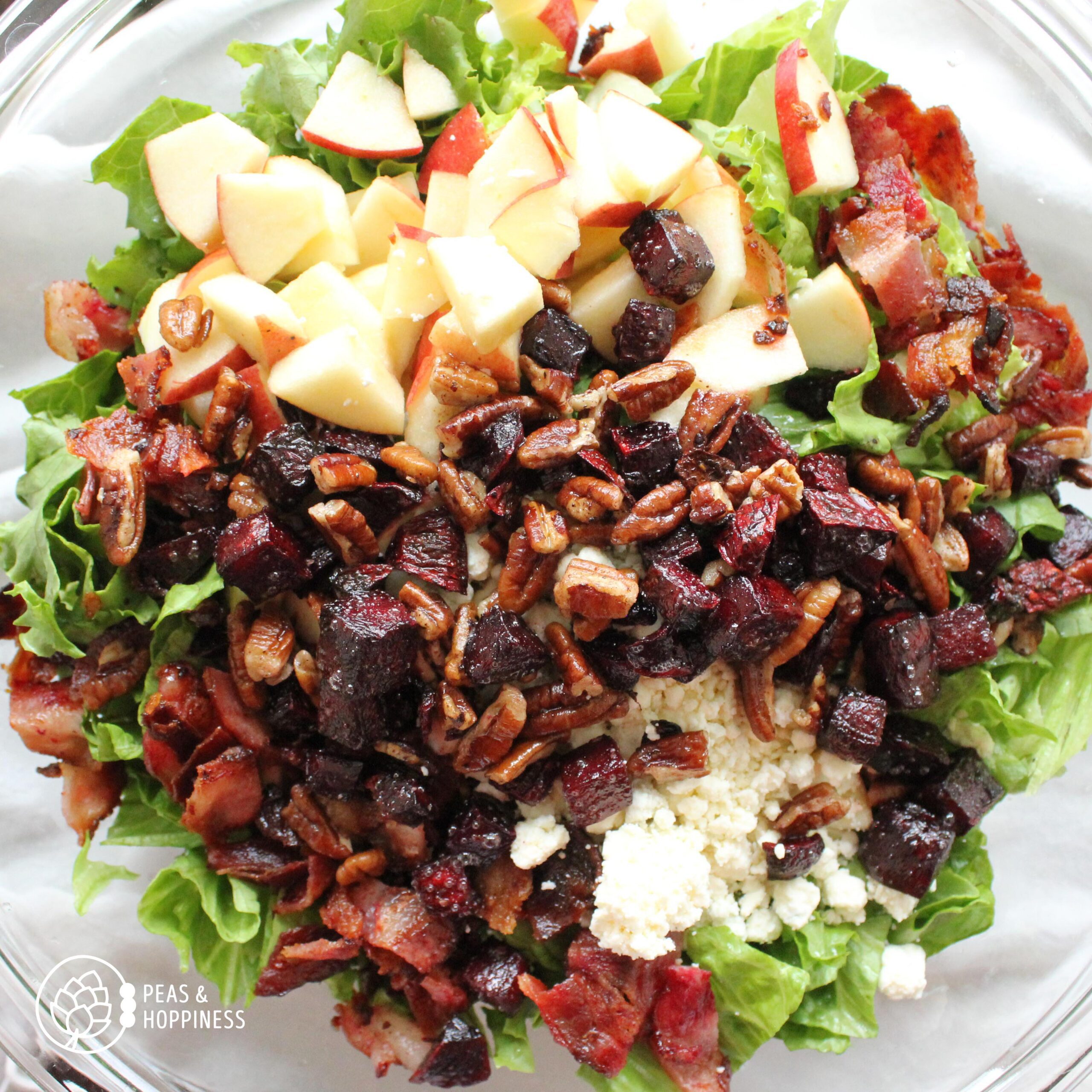 Red, White, and Blue Cheese Patriotic Salad for 4th of July