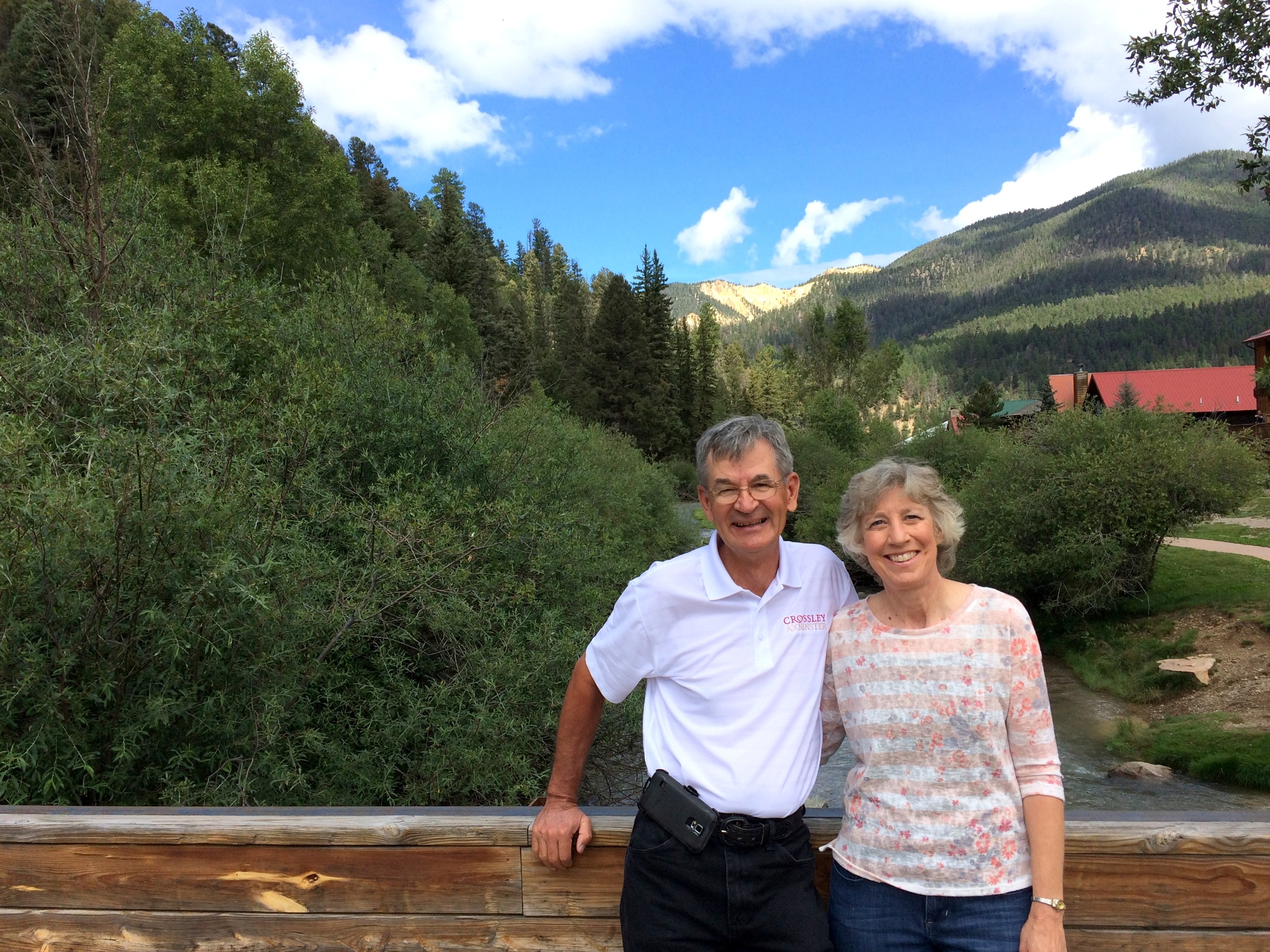 Lee and Margaret (Mom and Dad) in Taos at the 2015 Scheufler Family Reunion