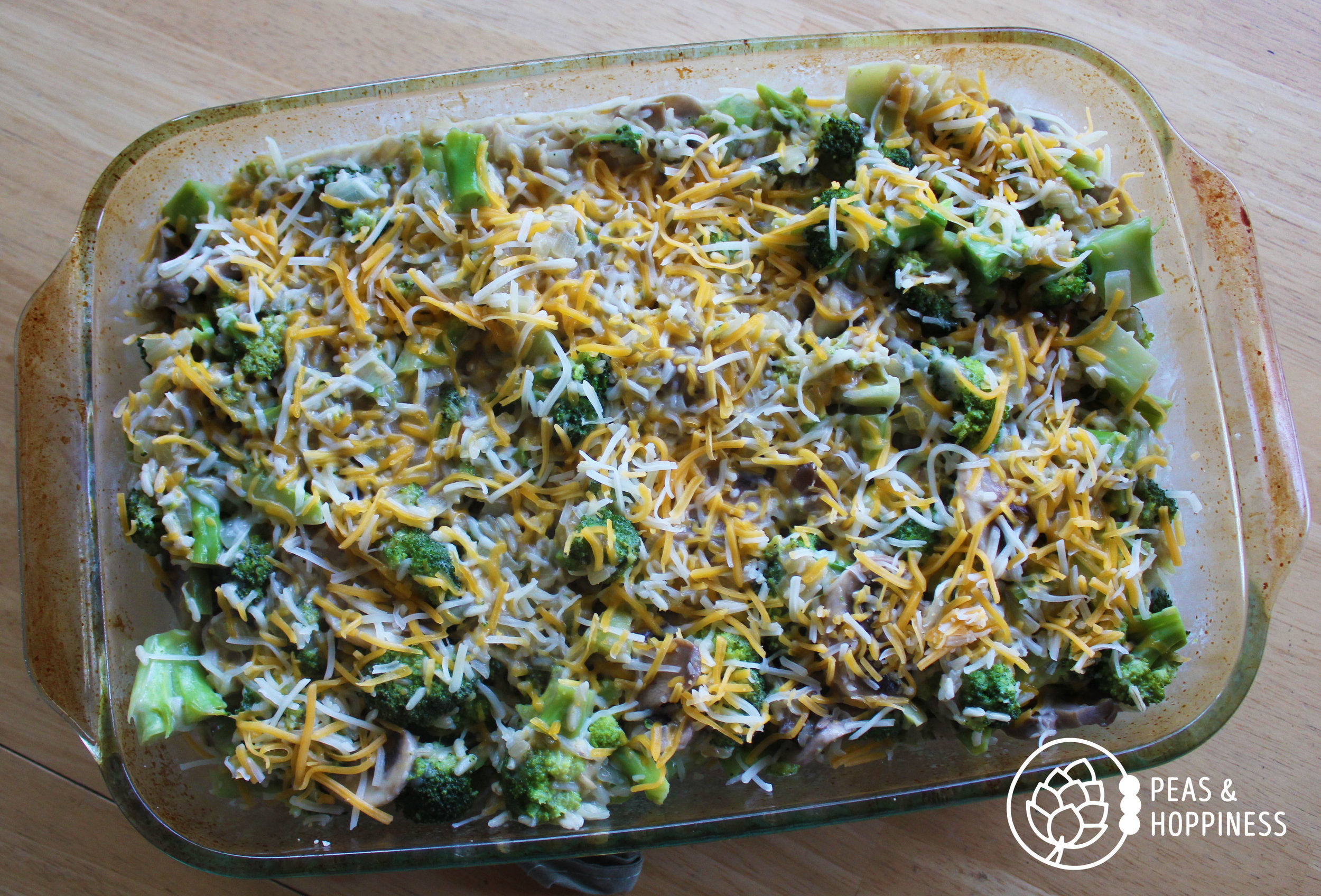 All-Natural Broccoli Rice Casserole from Peas and Hoppiness - www.peasandhoppiness.com