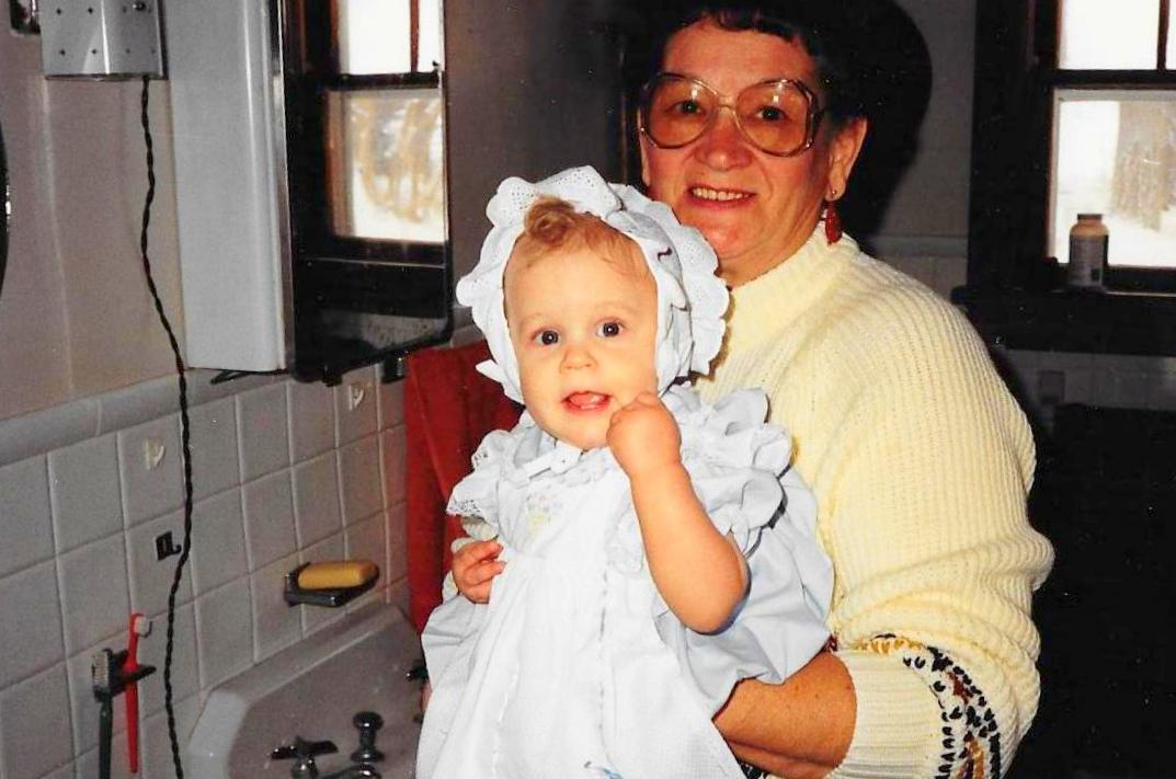Baby Ann with Grandma Scheufler
