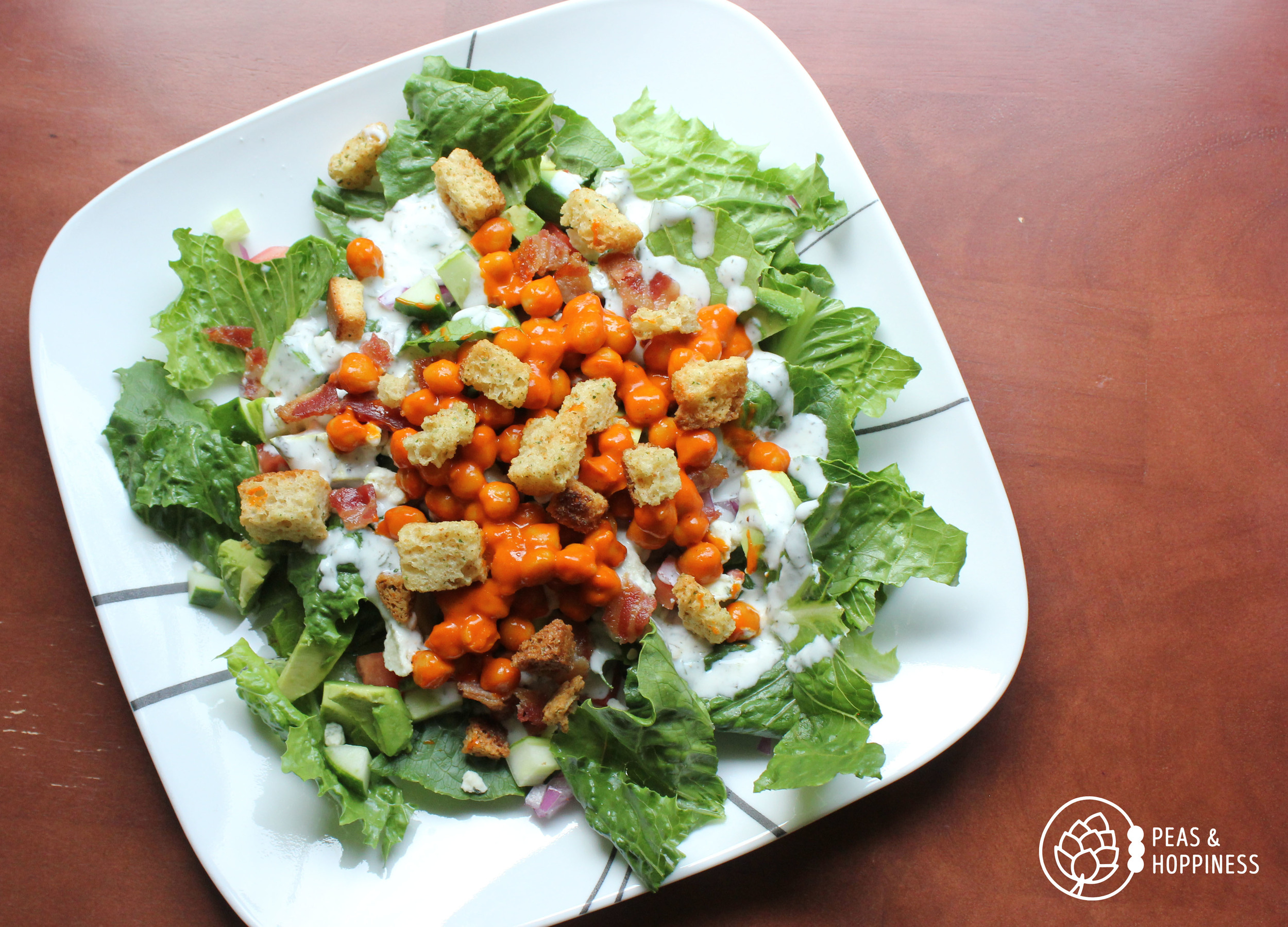 Buffalo Chickpea Salad from Peas and Hoppiness - www.peasandhoppiness.com