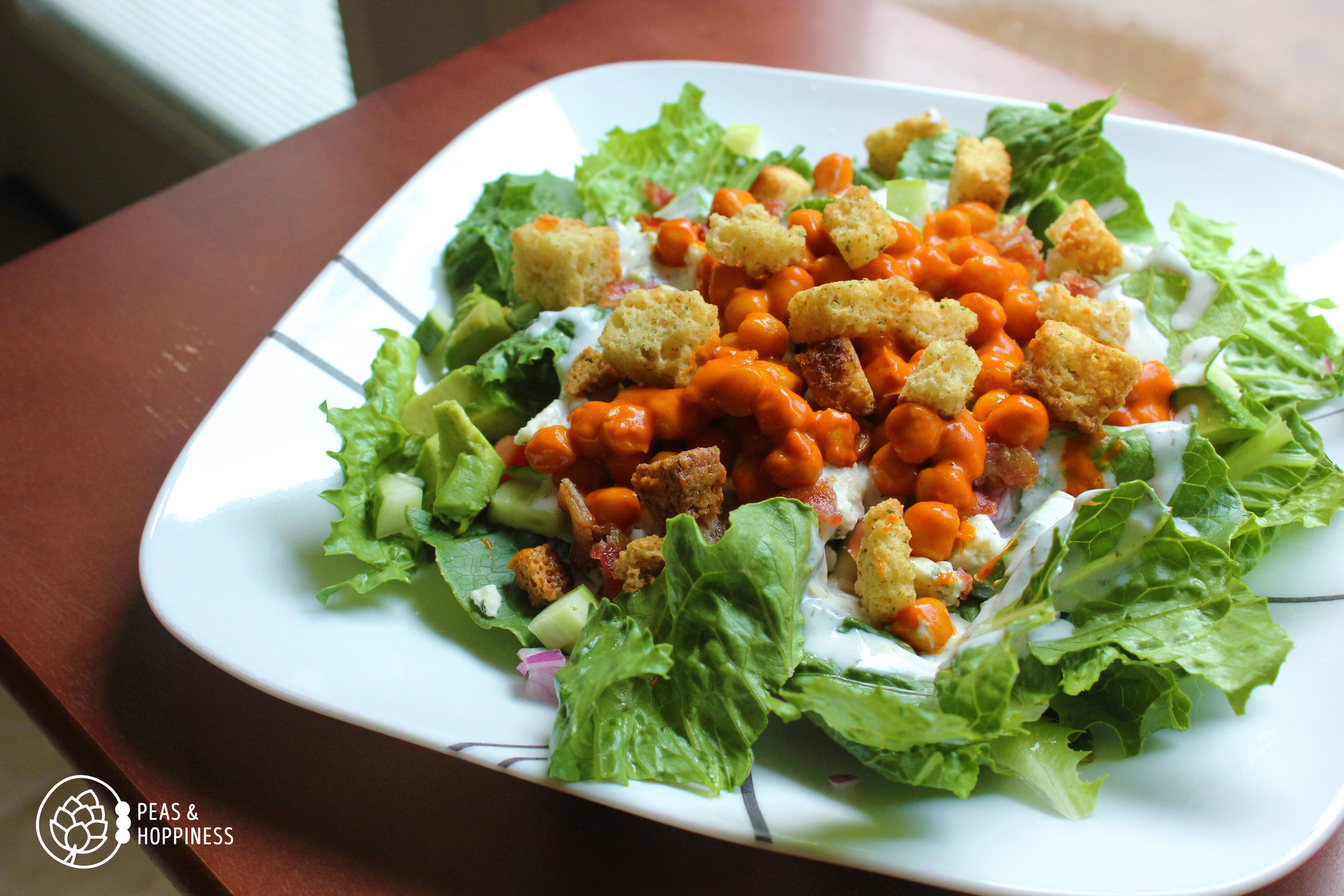 Buffalo Chickpea Salad from Peas and Hoppiness - www.peasandhoppiness.com