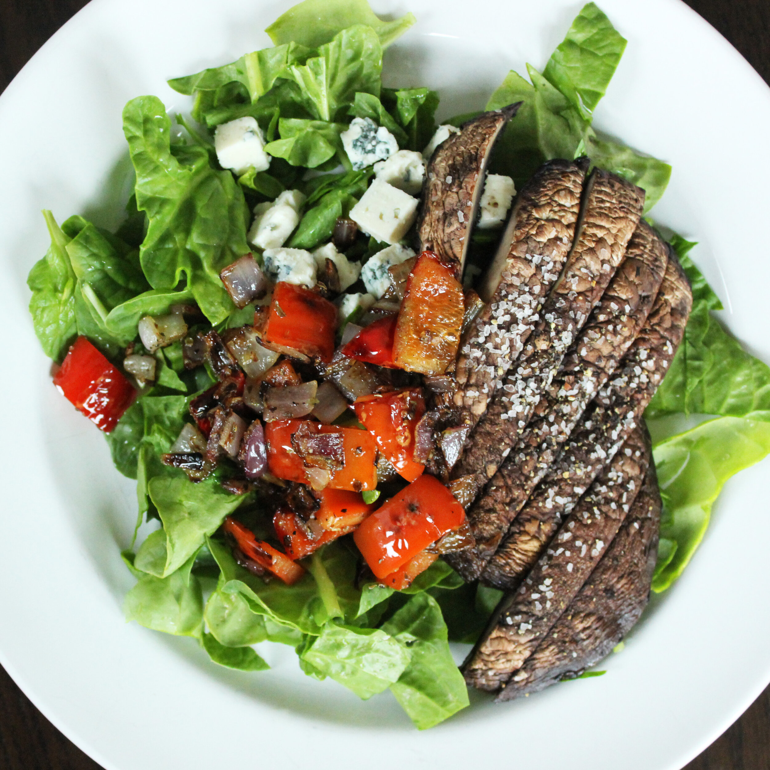 Black &amp; Blue Portobello Salad: A Meal Guide Member favorite!