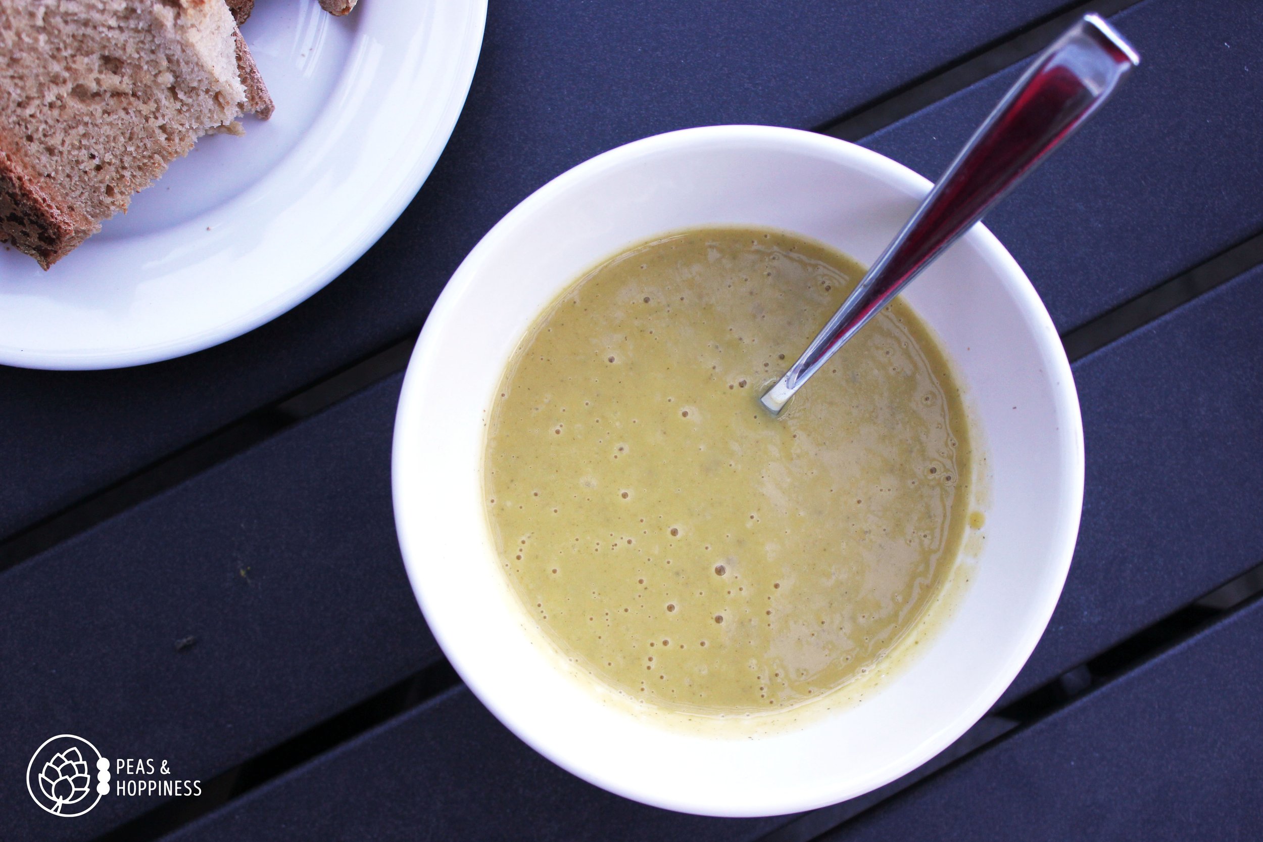 Easy Creamy Butternut Squash Soup Recipe from Peas and Hoppiness