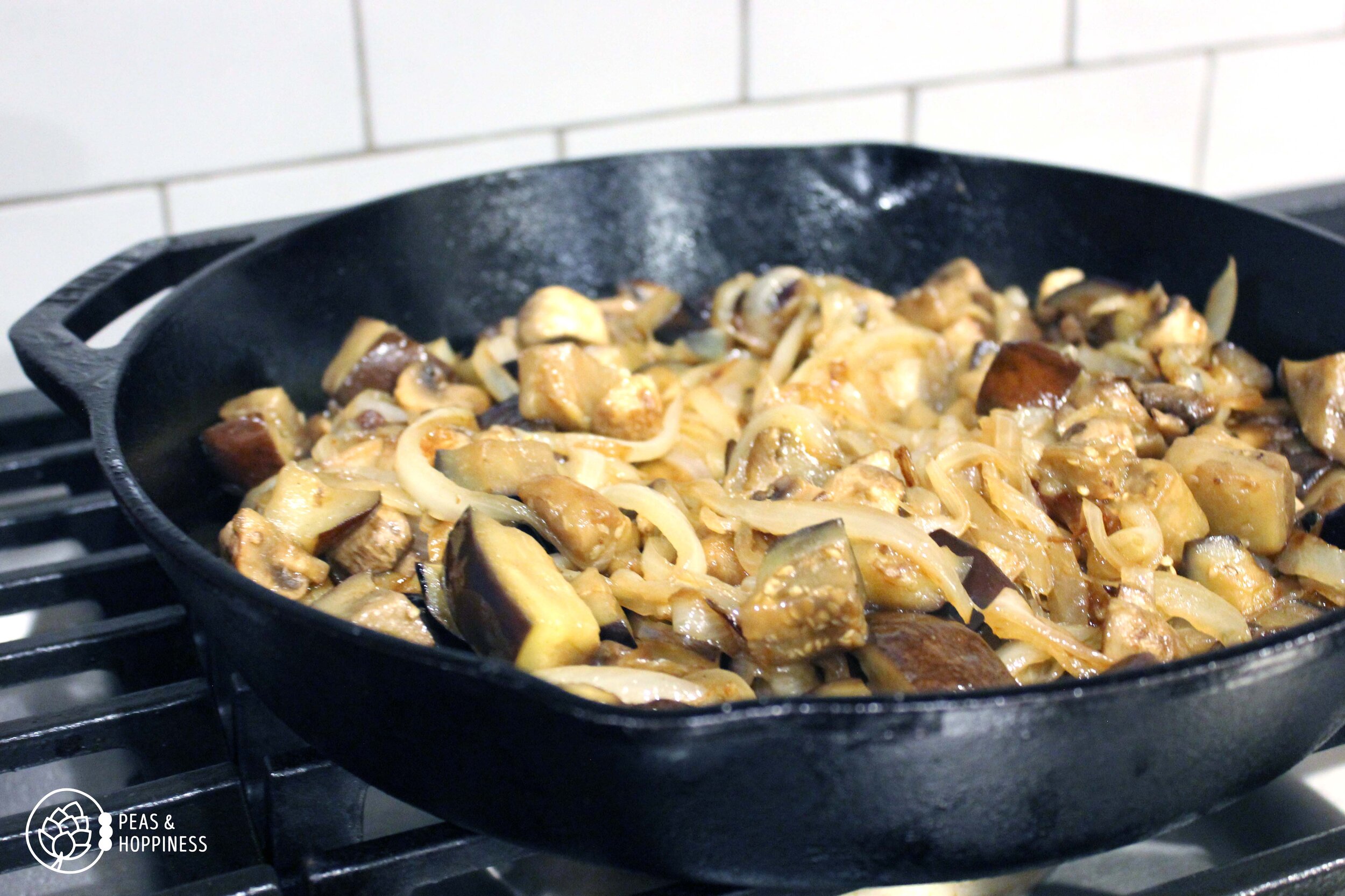 Easy, Healthy Recipe for Savory Eggplant &amp; Onions