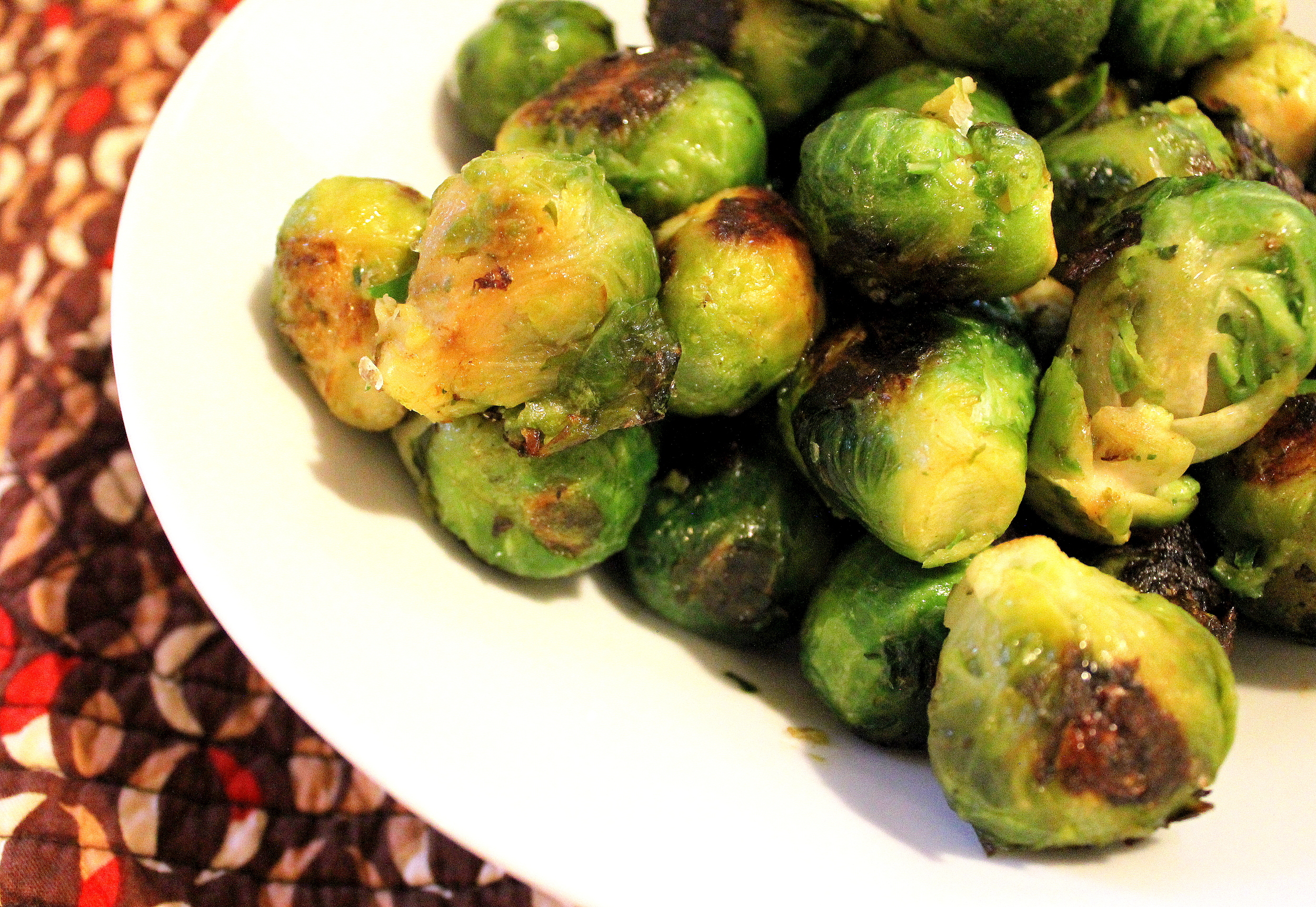 Easy and Delicious Sauteed Brussels Sprouts from Peas and Hoppiness