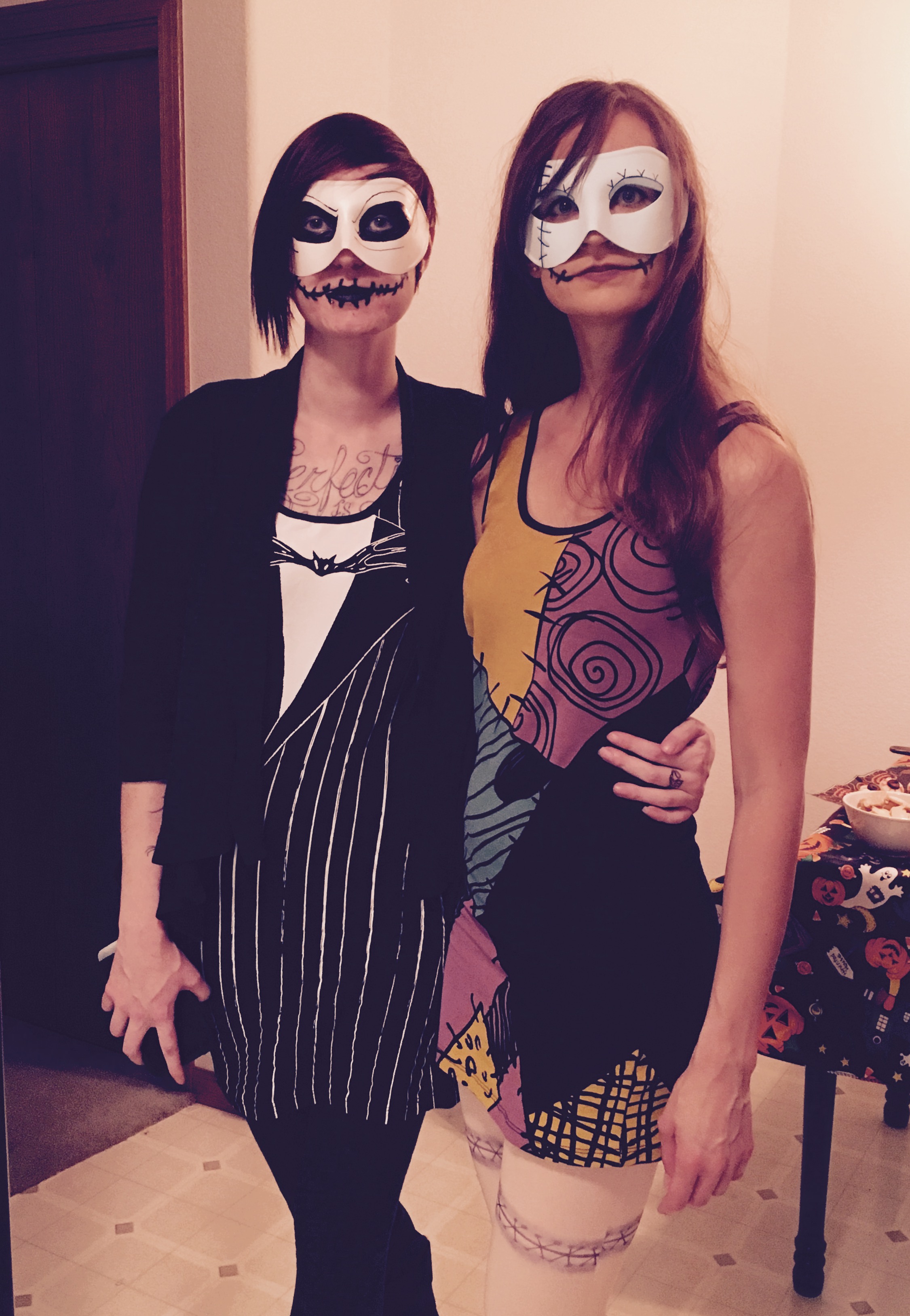 Leanna and me as Jack and Sally from The Nightmare Before Christmas