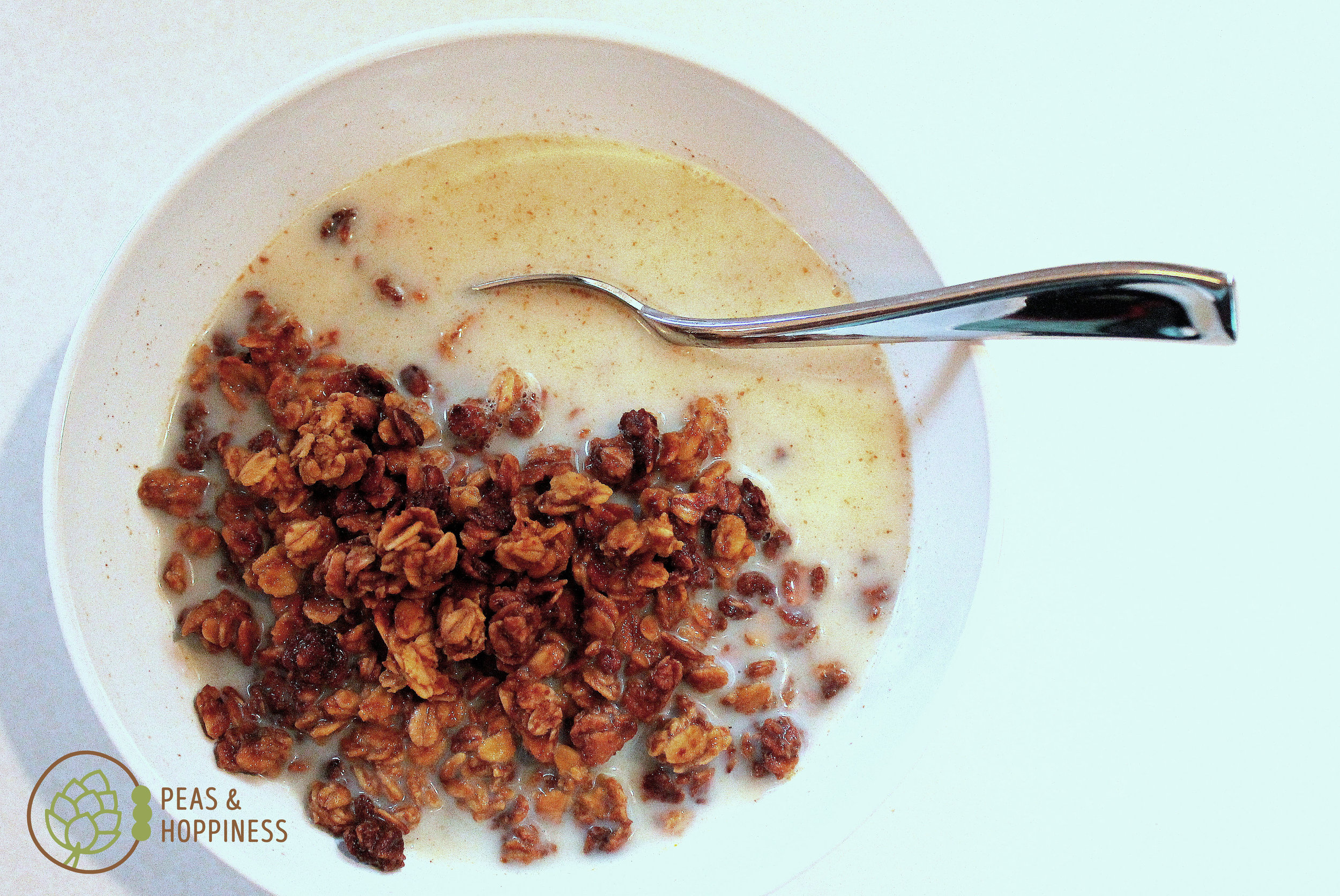 Pumpkin Spice Granola. Throw in sliced almonds for a balanced breakfast! Get the recipe