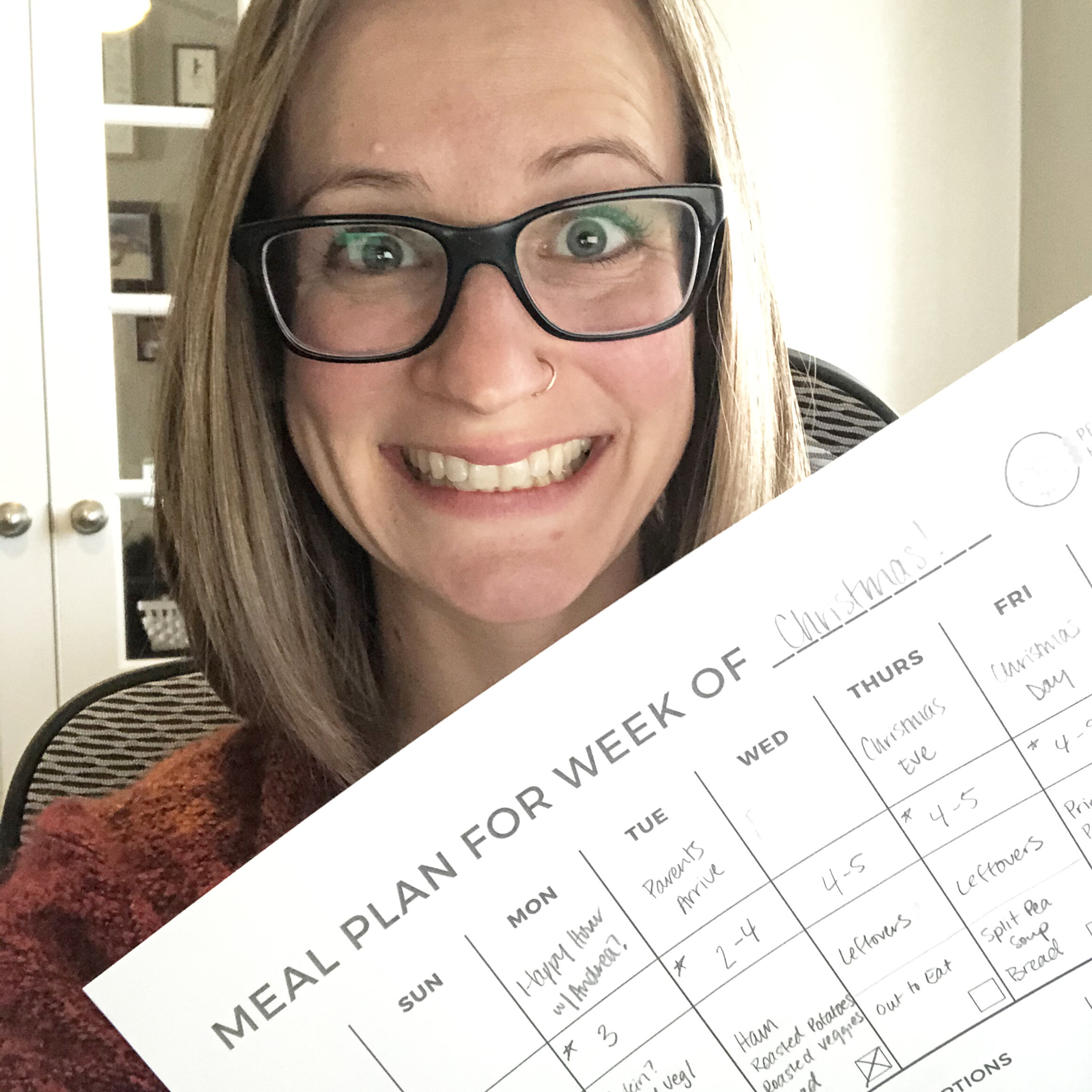 Grab my free Meal Planning Template to help you plan this week