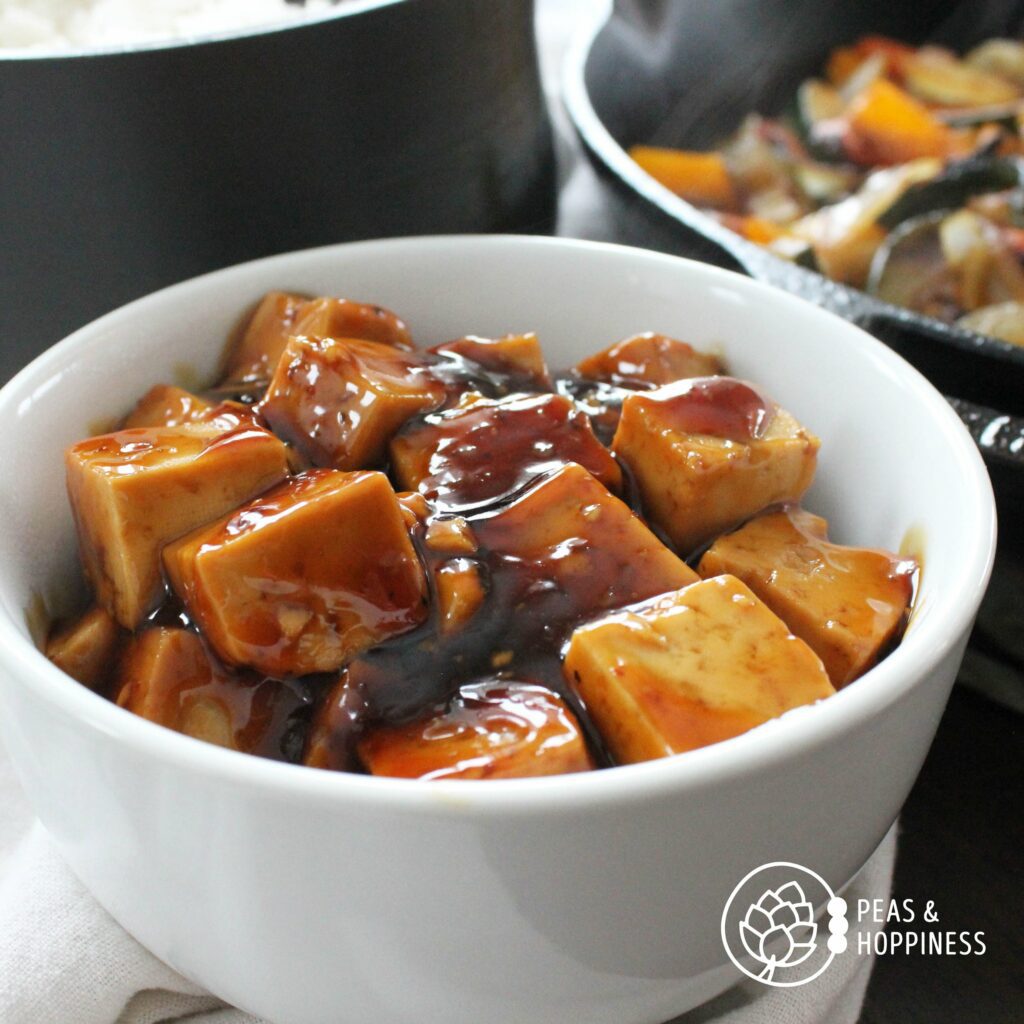 Teriyaki Tofu for Easy Vegan Teriayki Tofu and Vegetable Bowls