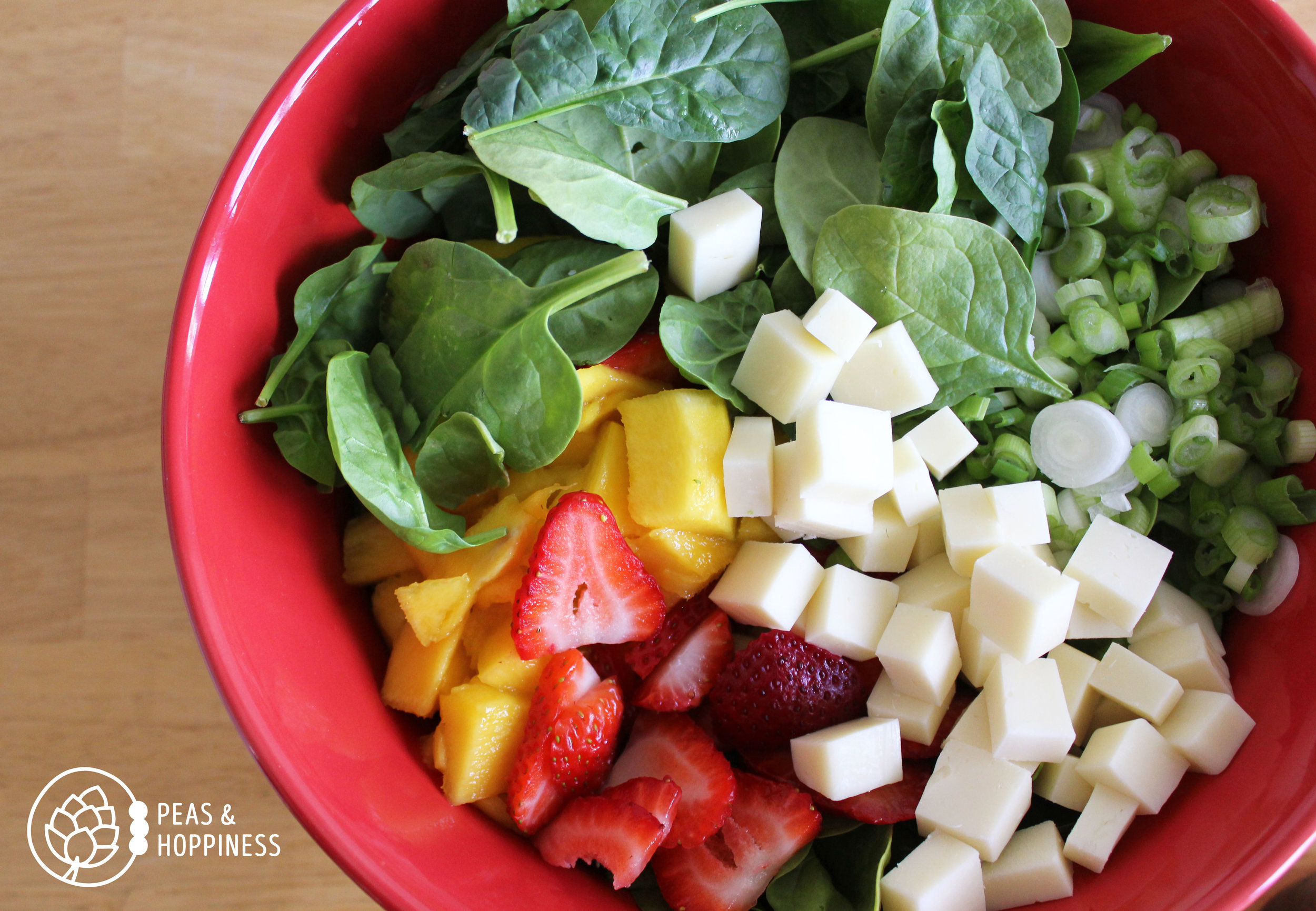 What about a vegetarian diet that includes fruits and vegetables? Is the sugar in fruit okay? Strawberry Mango Spinach Salad