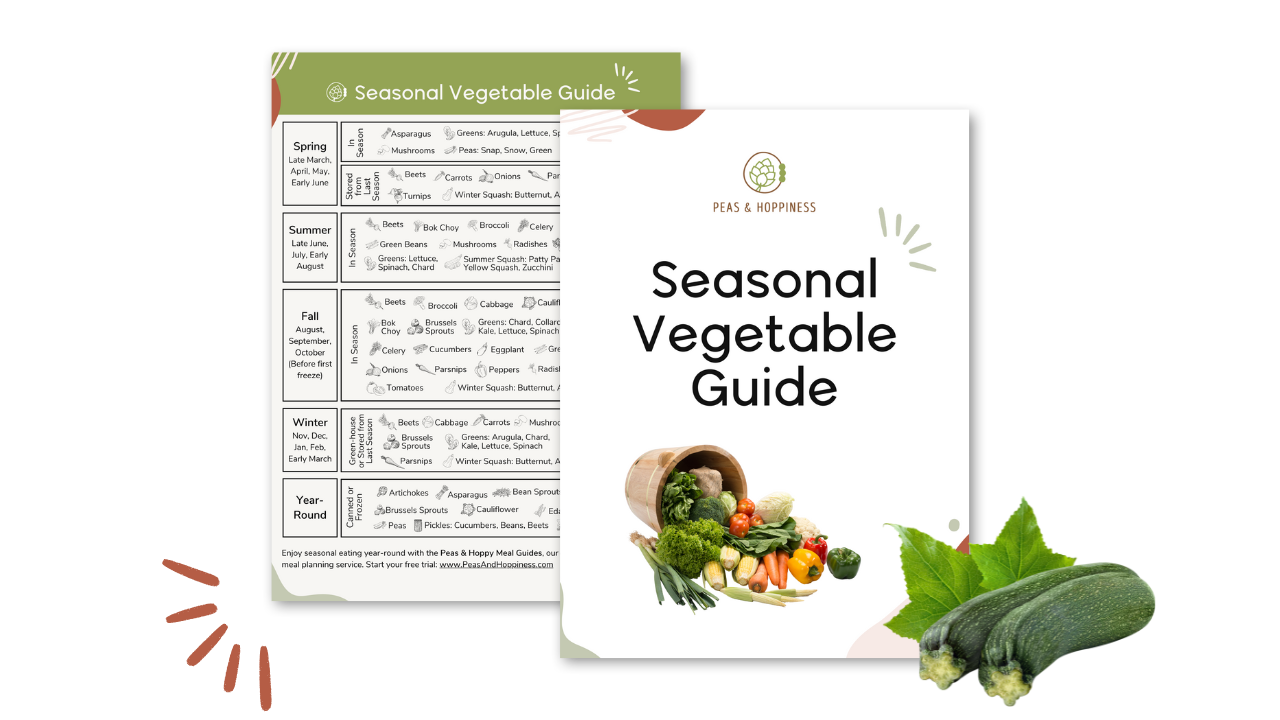 Seasonal Vegetable Guide -Free Printable, Year-Round Produce