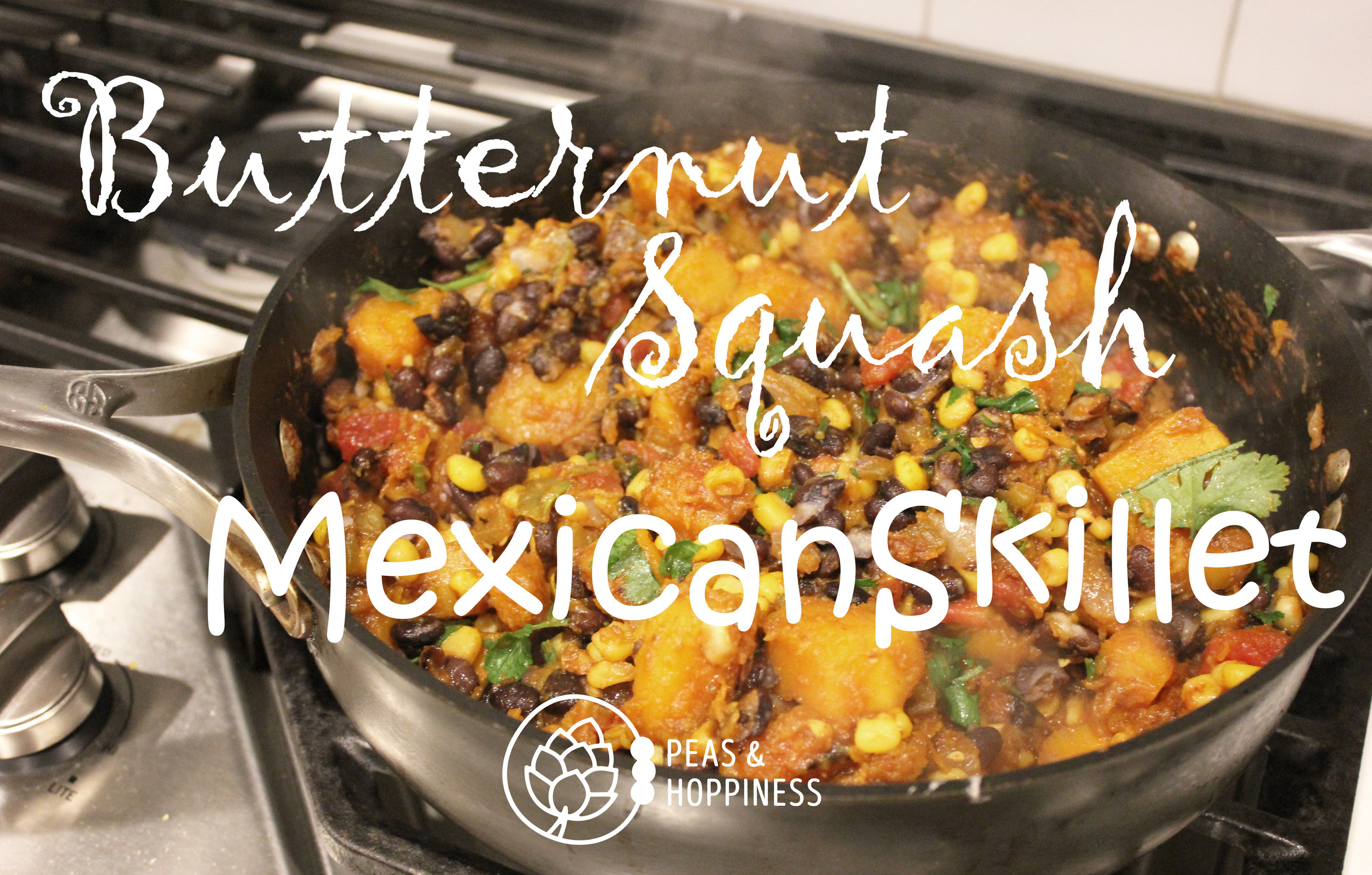 Recipe - Butternut Squash Mexican Skillet from Peas and Hoppiness - www.peasandhoppiness.com