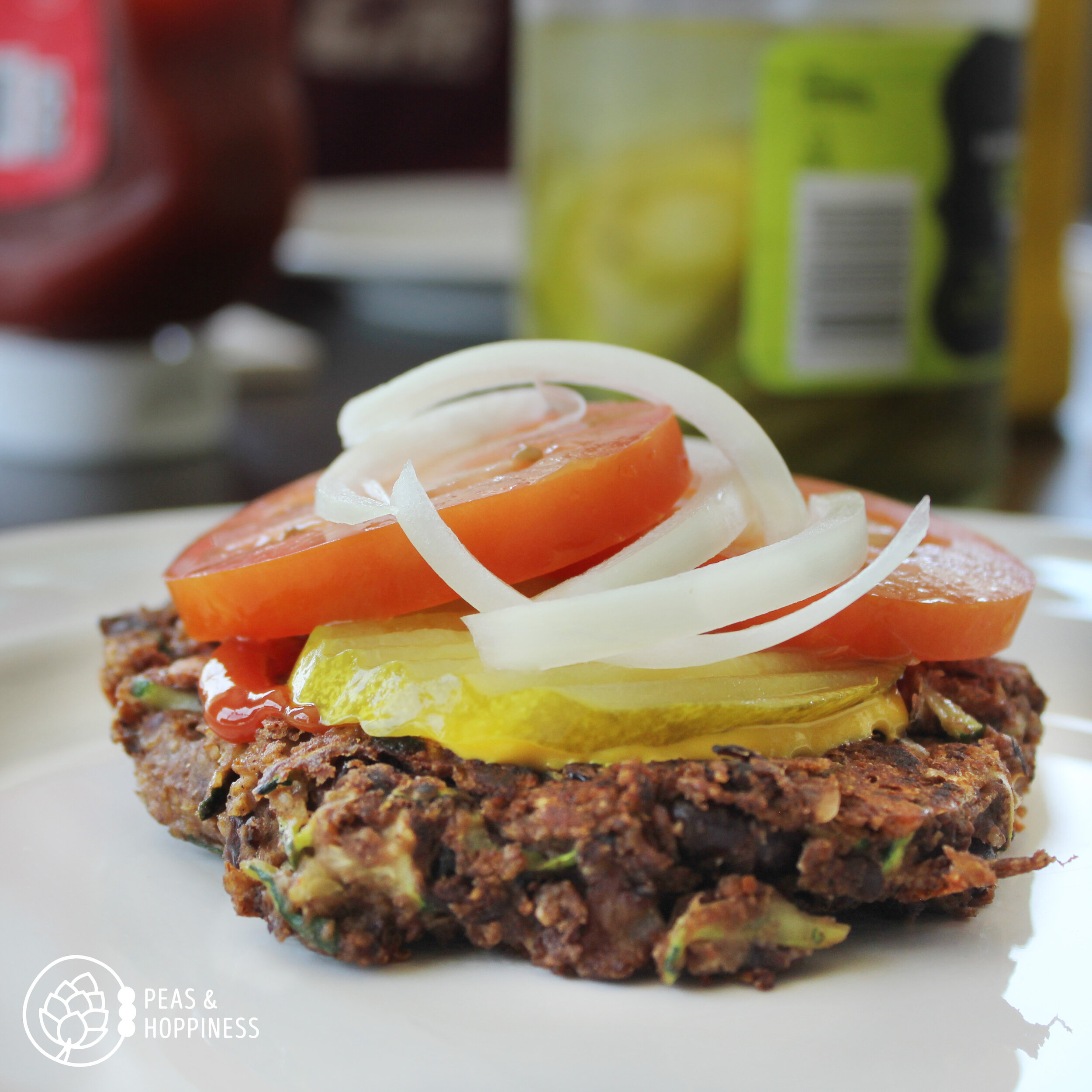 Homemade Cheddar Black Bean Burgers - Easy Vegetarian Recipe