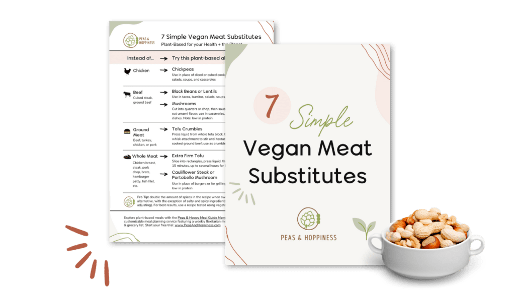 Get started with plant-based eating using this free Vegan Meat Substitute Guide