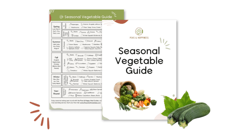Seasonal Vegetable Guide -Free Printable, Year-Round Produce