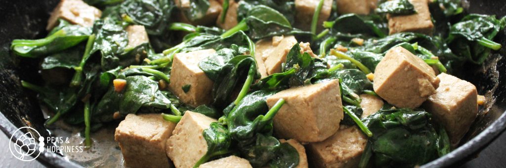 Coconut Tofu and Spinach